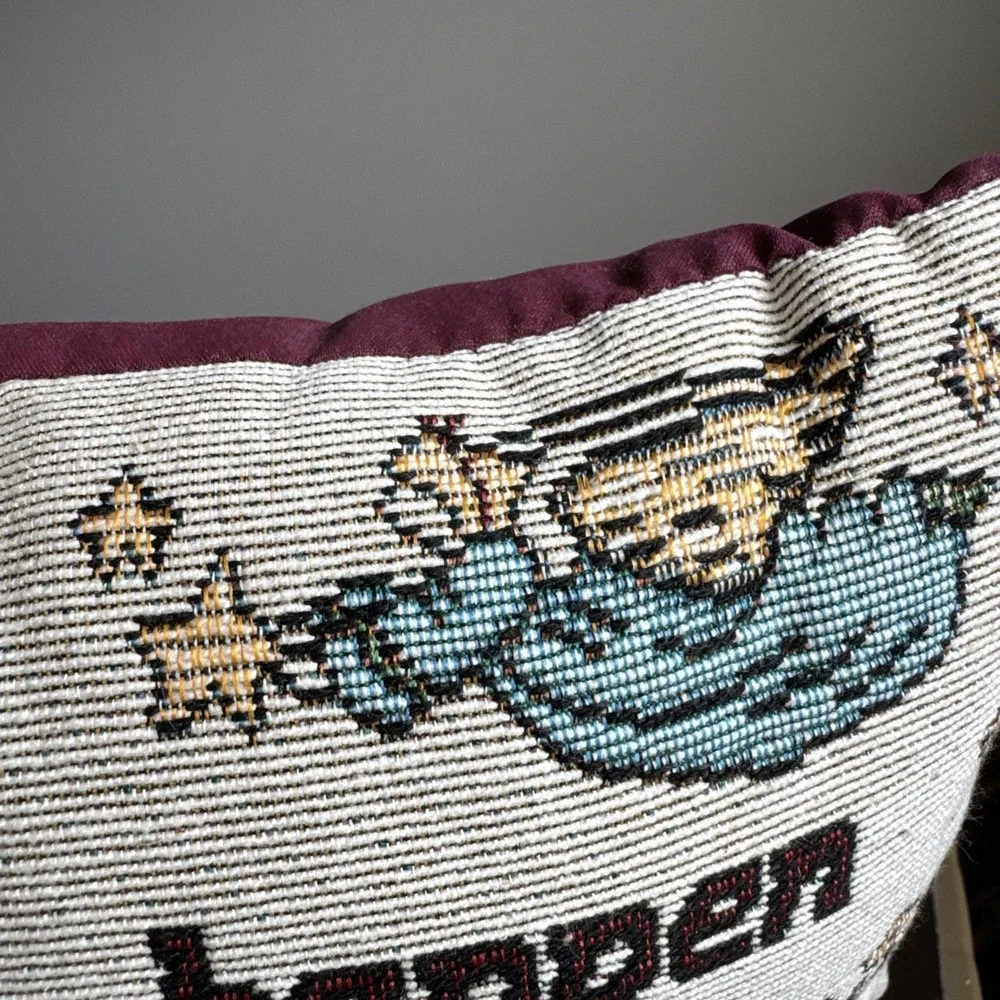 Tapestry Pillow Miracles Happen To Those Who Believe 90's Cottagecore 11x8